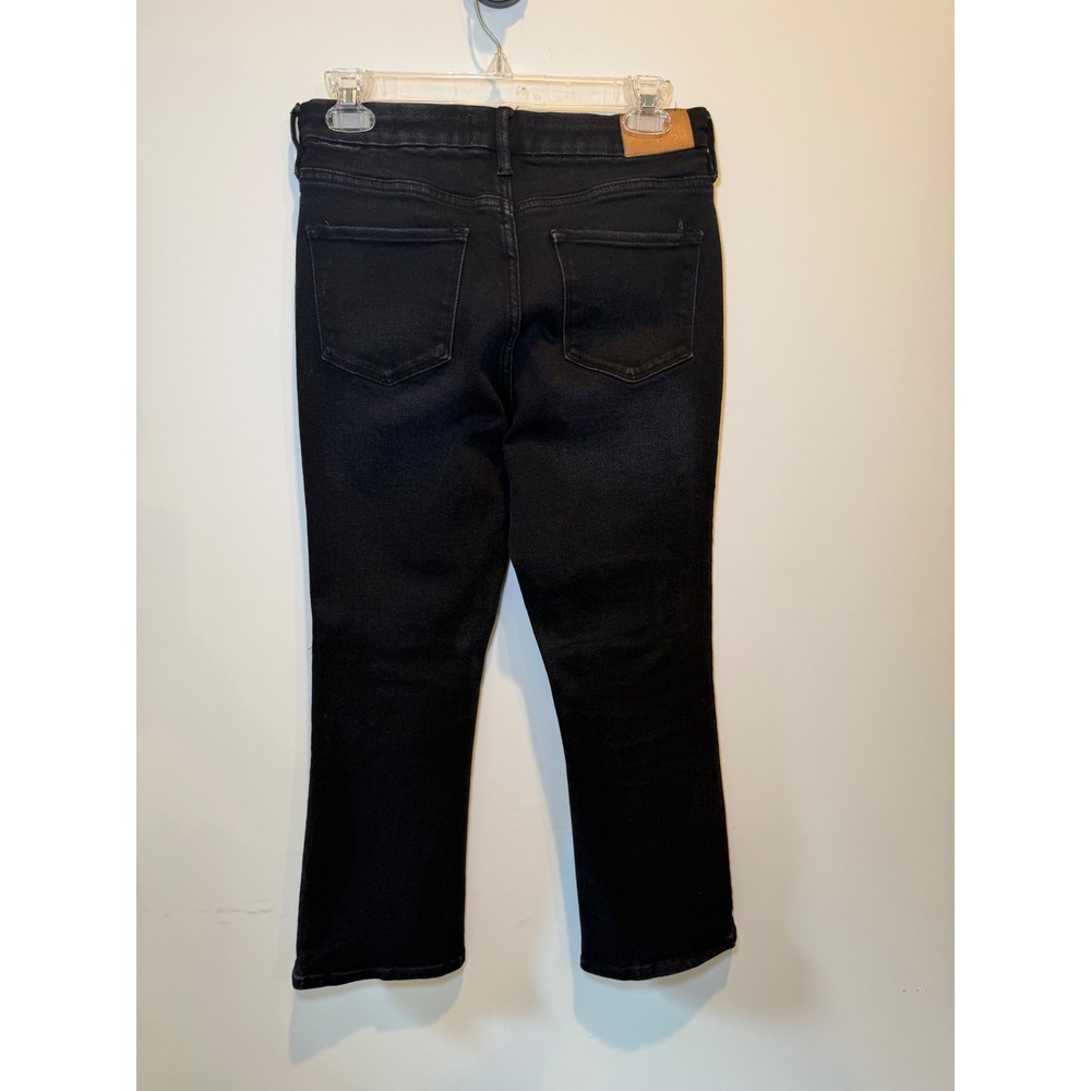 Dear John Jeanne Flare Black High Rise Cropped Jeans 28 Womens - Picture 5 of 8